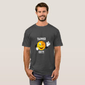 "Gestochen!" Winking Emoji Cartoon T - Shirt (Vorne ganz)