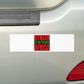 Gestohlen von Afrika - rote schwarze und grüne Autoaufkleber (Auf Auto)