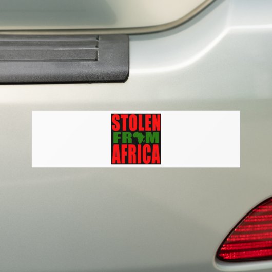 Gestohlen von Afrika - rote schwarze und grüne Autoaufkleber (Auf Auto)