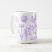 Gestohlene Blume (Lavendel) Kaffeetasse (Vorderseite Links)