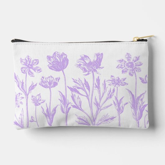 Gestohlene Blume (Lavendel) Zubehörtasche (Rückseite)