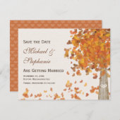 Gestohlene Grundbaum fällt Save the Date (Vorne/Hinten)