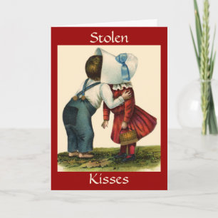 Gestohlene Küsse - Valentinstag Feiertagskarte