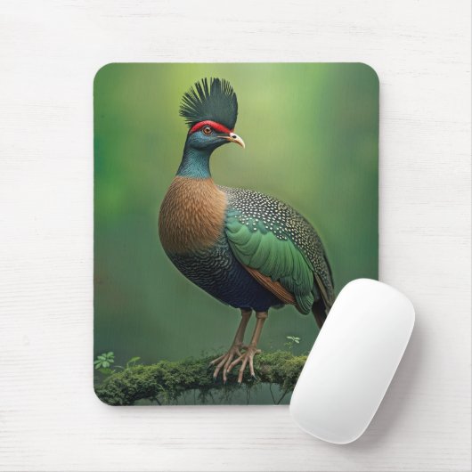 Gestohlene Partridge auf einer Mooszweigung Mousepad (Mit Mouse)