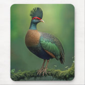 Gestohlene Partridge auf einer Mooszweigung Mousepad (Vorne)
