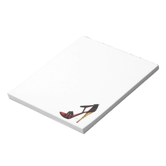 Gestohlener Abend Sandalen Notepad Notizblock (Rotiert)