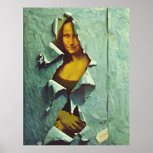 gestohlenes Mona lisa Poster ab 14.95 Uhr (Vorne)