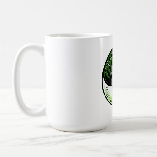 Gestonte Hunde Kaffeetasse (Links)