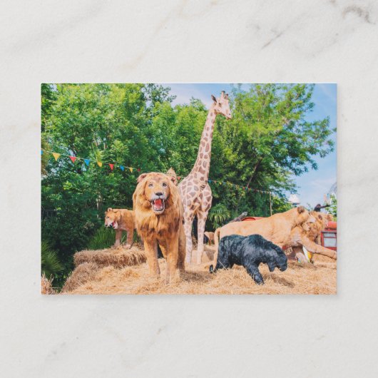 Gestopfte Tiere Visitenkarte (Rückseite)