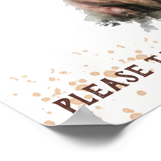 Gestopfte Tierzucht Poster (Ecke)