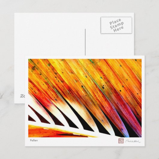 gestorben postkarte (Vorne/Hinten)