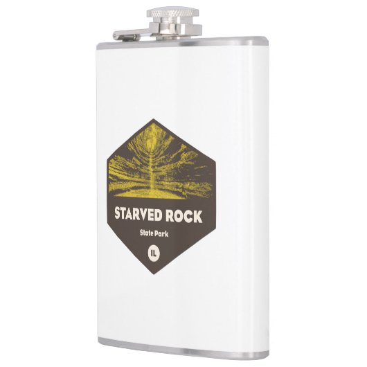 Gestorbter Staat Park Illinois Flachmann (Links)