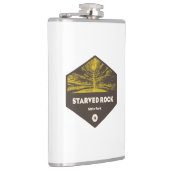 Gestorbter Staat Park Illinois Flachmann (Rechts)