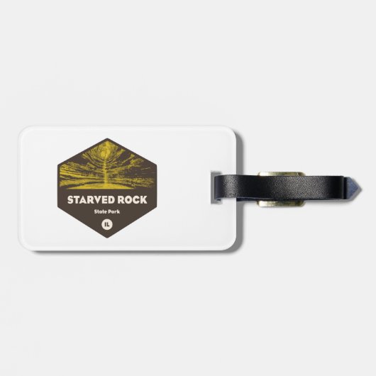 Gestorbter Staat Park Illinois Gepäckanhänger (Rückseite horizontal)