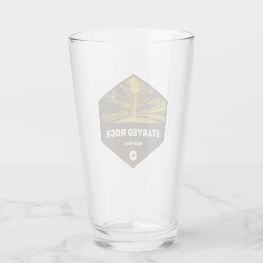 Gestorbter Staat Park Illinois Glas (Rückseite)