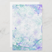 gestörte Extravagante Blumenrinde Briefpapier (Vorne/Hinten)