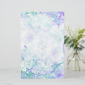 gestörte Extravagante Blumenrinde Briefpapier (Stehend Vorderseite)