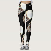 GESTÖRTE LETZTE Leggings - Schädel (Vorderseite)