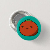 Gestörte Tomate Button (Vorne & Hinten)