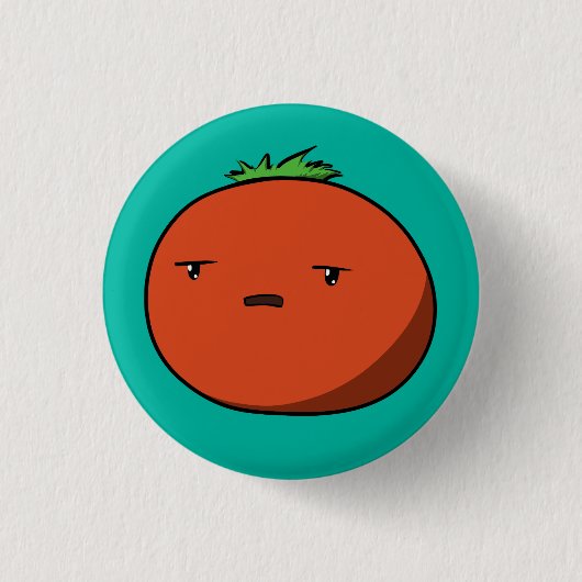 Gestörte Tomate Button (Vorderseite)