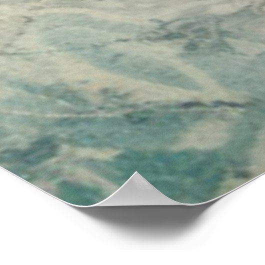 gestörte Vintage Bläschen Poster (Ecke)