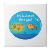 Gestörter Goldfisch Fliese (Vorderseite)