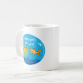 Gestörter Goldfisch Kaffeetasse (Vorderseite Links)