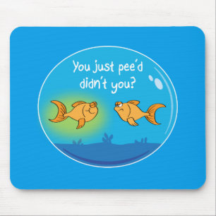 Gestörter Goldfisch Mousepad