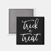 gestörter Trick oder TreatHalloween Magnet (Vorderseite/Rückseite)