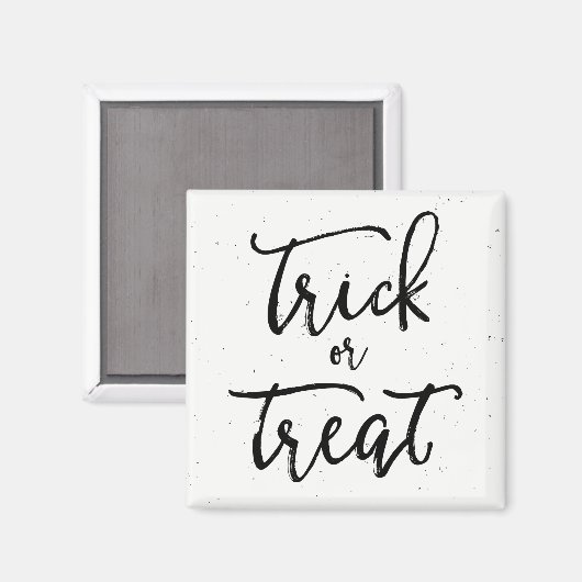 gestörter Trick oder TreatHalloween Magnet (Vorderseite/Rückseite)