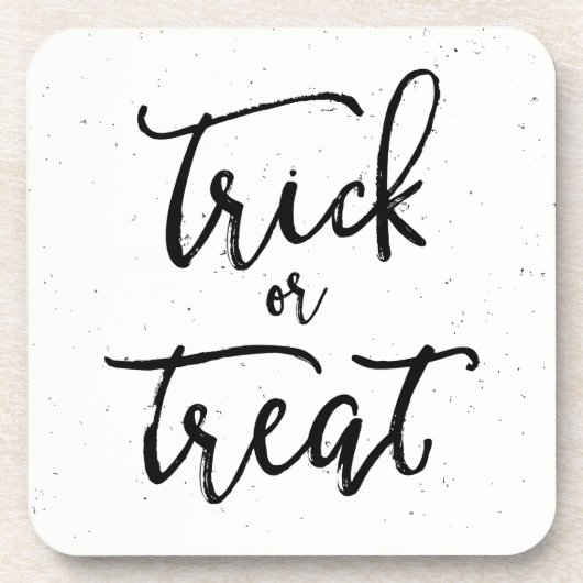 gestörter Trick oder TreatHalloween Untersetzer (Vorderseite)