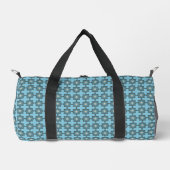 Gestörtes geometrisches Blumenmedaillon-Muster Duffle Bag (Vorderseite)