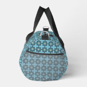 Gestörtes geometrisches Blumenmedaillon-Muster Duffle Bag (Rechts)