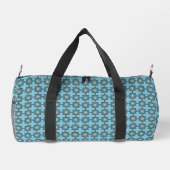 Gestörtes geometrisches Blumenmedaillon-Muster Duffle Bag (Rückseite)