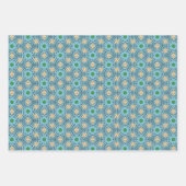 Gestörtes geometrisches Mandala-Muster Geschenkpapier Set (Vorderseite 2)