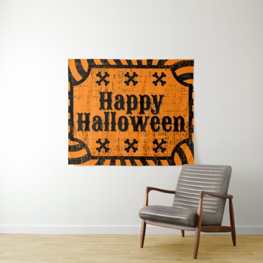 gestörtes Halloween-Tischset Wandteppich (Beispiel (Horizontal))