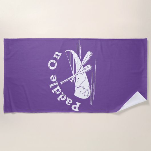 gestörtes Paddel - Badetuch (Vorderseite)