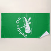 gestörtes Paddel - Badetuch (Vorderseite)