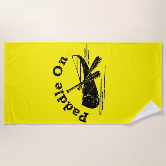 gestörtes Paddel - Badetuch (Vorderseite)