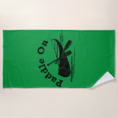 gestörtes Paddel - Badetuch (Vorderseite)