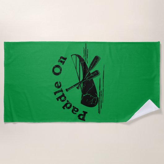 gestörtes Paddel - Badetuch (Vorderseite)