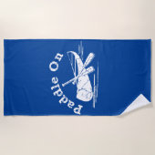 gestörtes Paddel - Badetuch (Vorderseite)