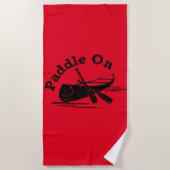 gestörtes Paddel - Badetuch (Vorderseite)