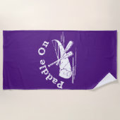 gestörtes Paddel - Badetuch (Vorderseite)