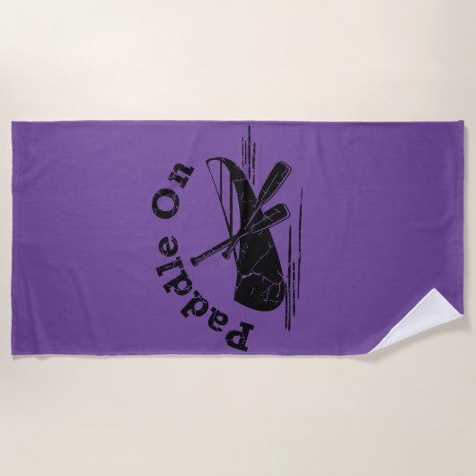 gestörtes Paddel - Badetuch (Vorderseite)