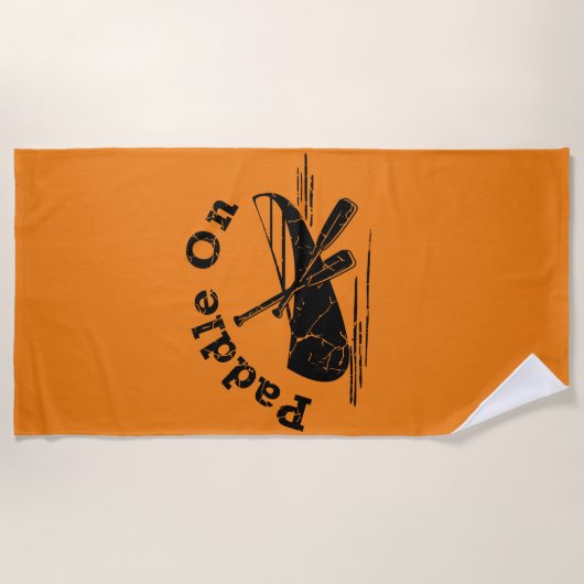 gestörtes Paddel - Badetuch (Vorderseite)