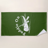 gestörtes Paddel - Badetuch (Vorderseite)