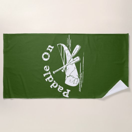 gestörtes Paddel - Badetuch (Vorderseite)