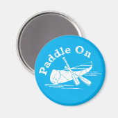 gestörtes Paddel beim Design - Rundzange Magnet (Vorderseite/Rückseite)