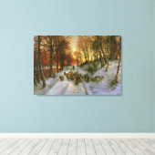 gestrahlt mit Abend-Stunden-Punkten Leinwanddruck (Insitu (Holzboden))